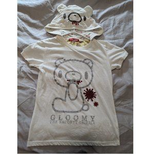 Gloomy Bear Hooded Short Sleeve Tee